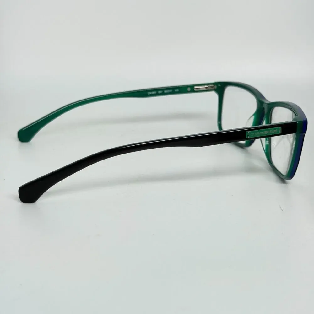 Calvin Klein Jeans CKJ301 041 Black Teal Green Eyeglasses Frames 56-17 145 17946